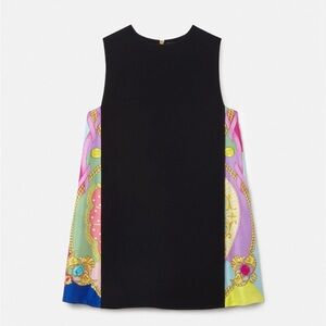 Versace BLACK Dress with silk inserts - never worn